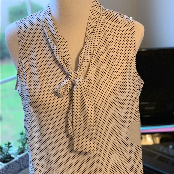Adrianna Papell Polkadot Blouse - Picture 6 of 13